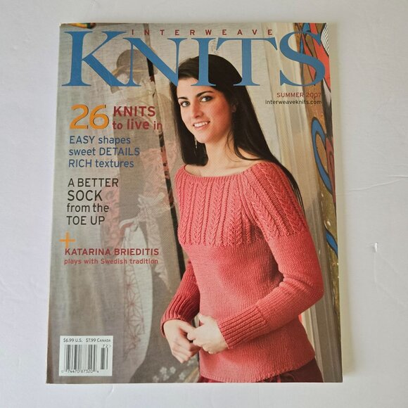 Interweave Knits Summer 2007 Magazine Featuring Knitting Patterns For Women & Ch - Picture 16 of 16